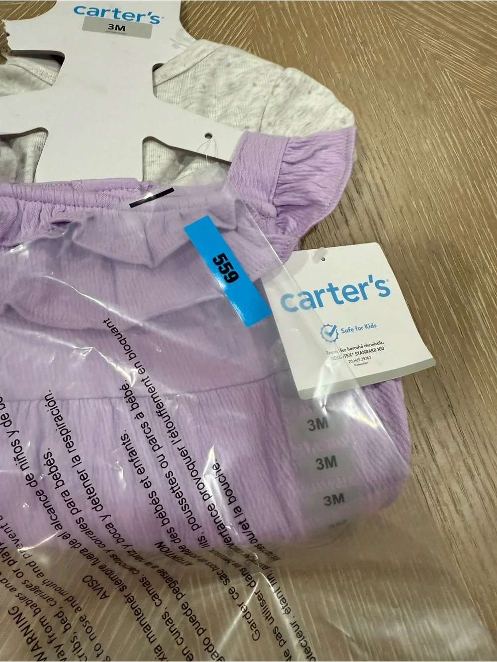 Carter's Baby Girl 3m NWT Lavender Ruffle Tank & Shorts Set “mommy’s mini”